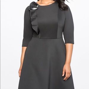Eloquii Rosette Fit and Flare dress - size 24